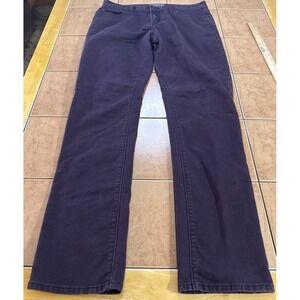 Banana Republic Travel Jeans Mens 33 x 33 Slim Fit Pants Preppy Comfort Burgundy